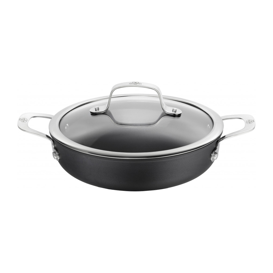 Ballarini Alba Non Stick Sauté Pan 2 Handles with Lid 2 Sizes Chef