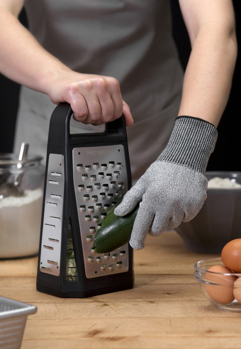 Elite Five Blade Box Grater with Measuring Cup