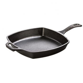 Lodge 8 in. Cast Iron Dual Handle Skillet Pan in Black L5RPL3
