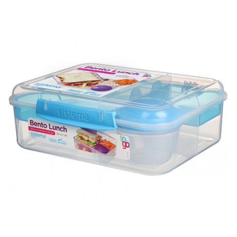 Sistema TO GO Bento Lunch 1.65L (4 Colours) | Chef's Complements