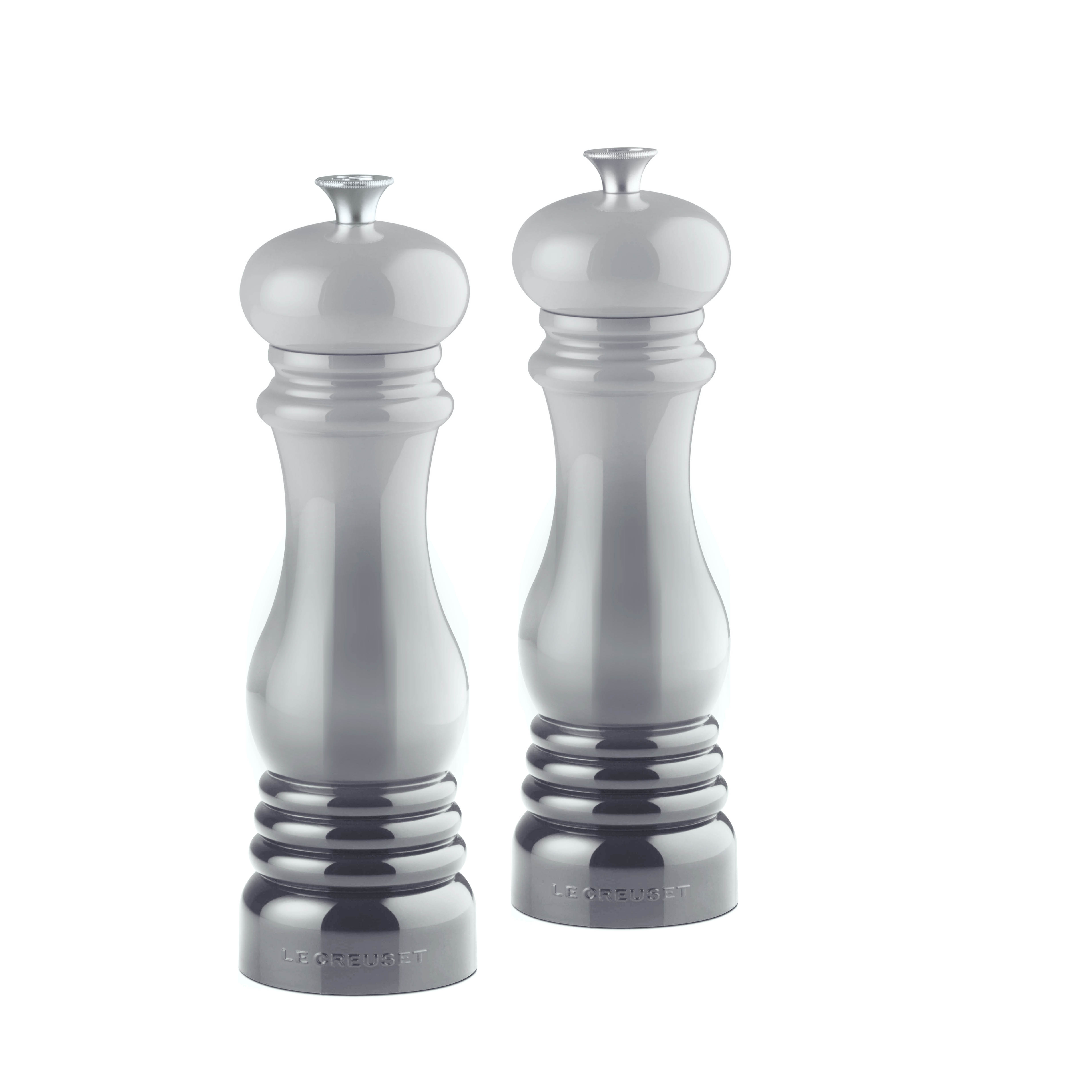 grey salt and pepper shakers