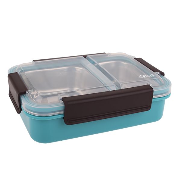 Oasis S/S 2 Compartment Lunch Box (2 Colours) - Chef's Complements