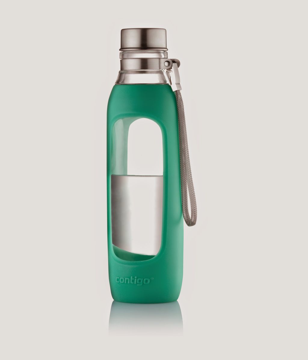 Contigo Purity Glass Water Bottle 591ml (2 Colours) - Chef's Complements