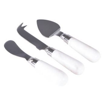 99829 - 3 Piece Cheese Knife Set - Marble Handles