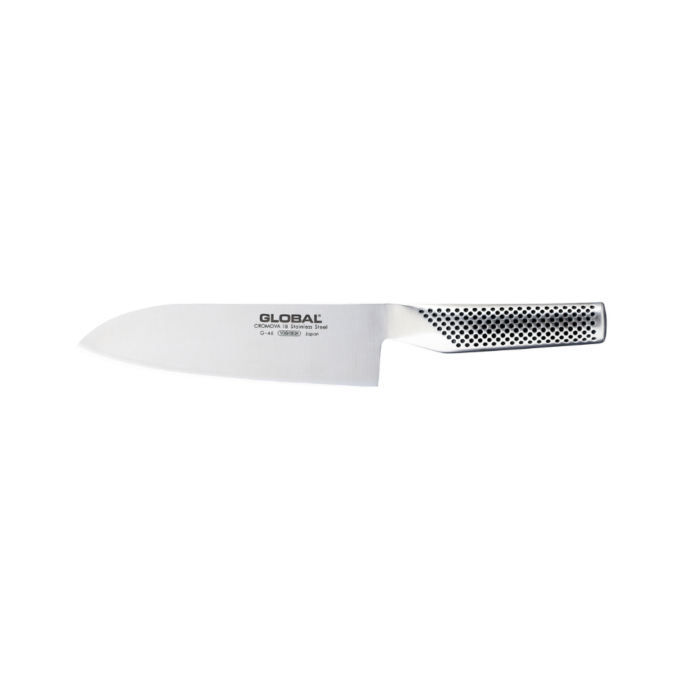 Global Kitchen Knife Santoku 18cm Small 13cm Sharpener Included 2-Piece Set