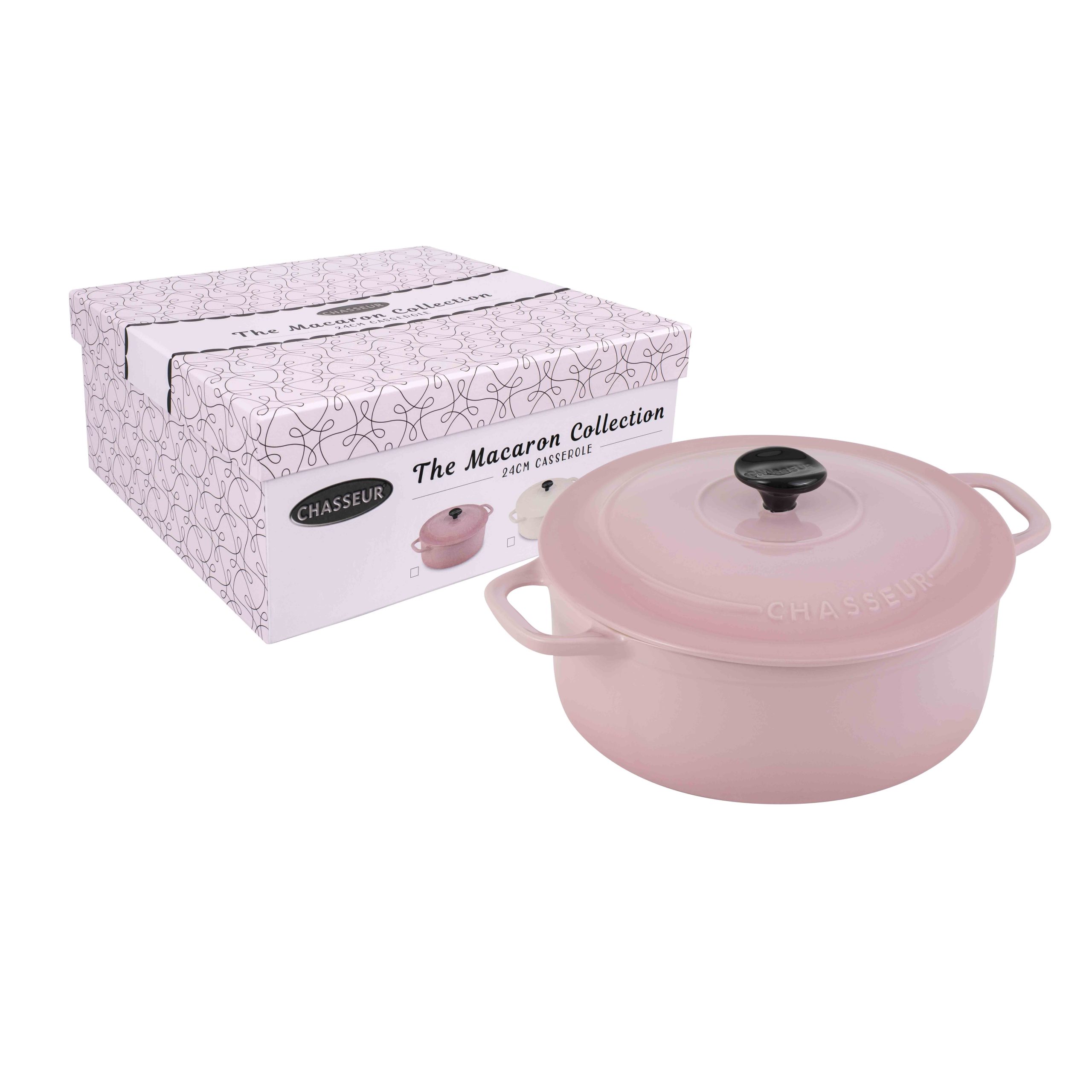 Chasseur Macaron Collection Casserole Cherry Blossom 24cm Chef s