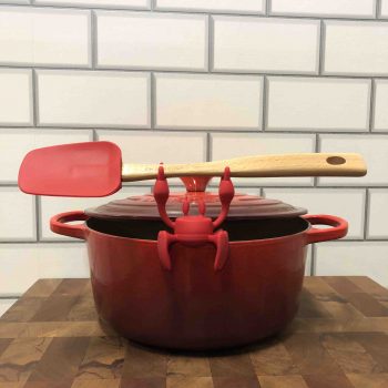 Red Crab Silicone Spoon Rests for Stove Top Spoon Holder Kitchen