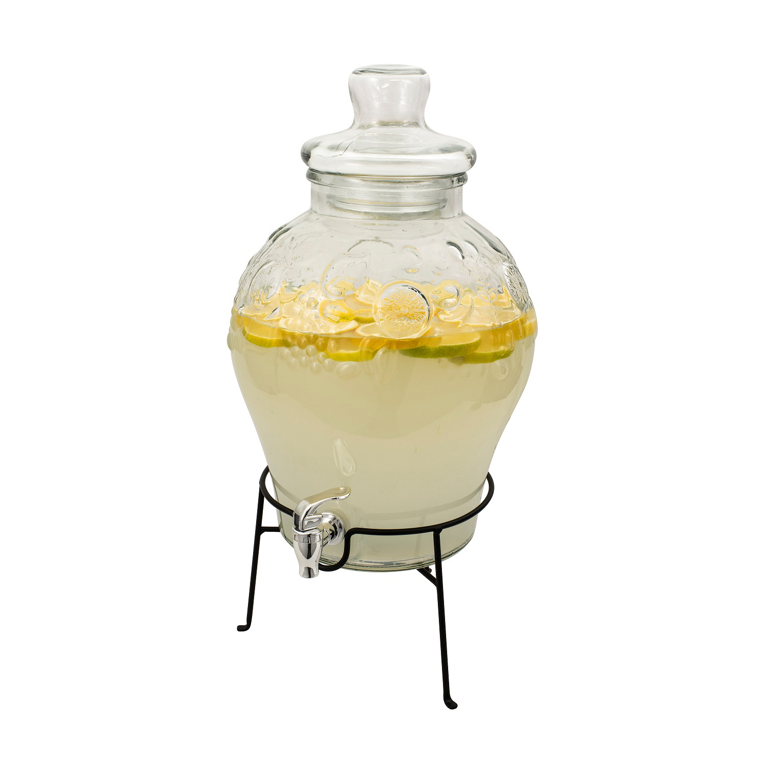 Glass Drink Dispenser 10 Litre with Stand Chef's Complements