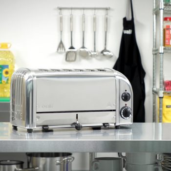 Dualit 60144 Classic Vario Slot Toaster 6 Slice Polished Chrome Stainless  Steel