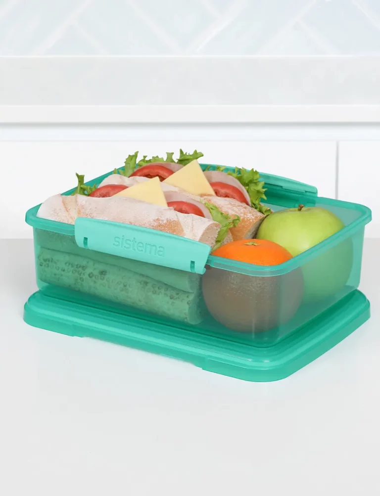 Sistema Slimline Quaddie 1.5L Lunch Food Box Bottle Work School Office BPA  Free