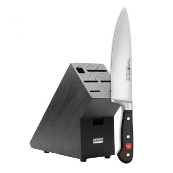 WÜSTHOF Classic Cooks Knife 20cm with FREE Ash Knife Block