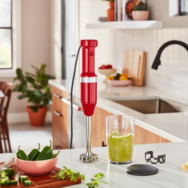KitchenAid Empire Red Cordless Small Appliances Set, Hand Mixer, Hand  Blender & Food Chopper