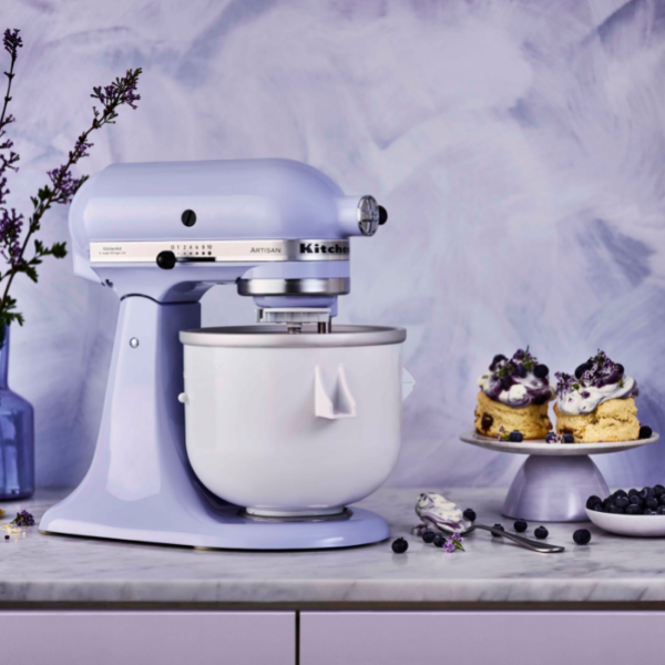 KitchenAid Lavender Cream Oven Mitt Set at