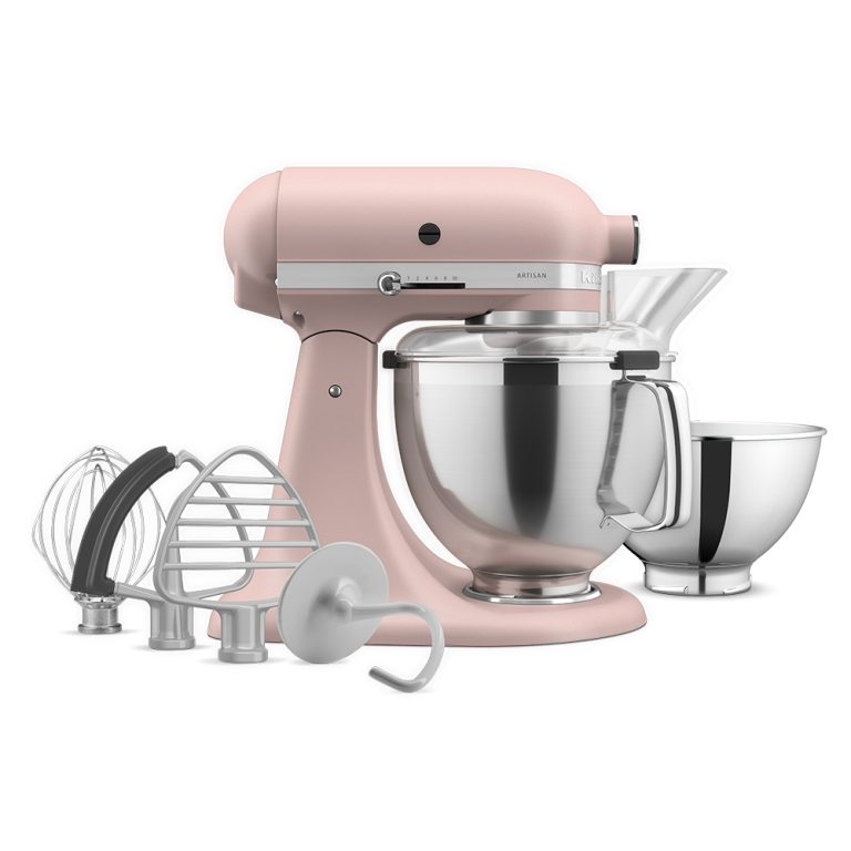 https://www.chefscomplements.co.nz/wp-content/uploads/2022/03/KitchenAid-Artisan-KSM195-Stand-Mixer-Feathered-Pink-Inclusions-768x768.jpg