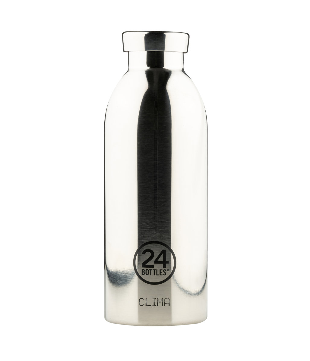 24Bottles Clima Drink Bottle 500ml Platinum Mirror - Chef's Complements