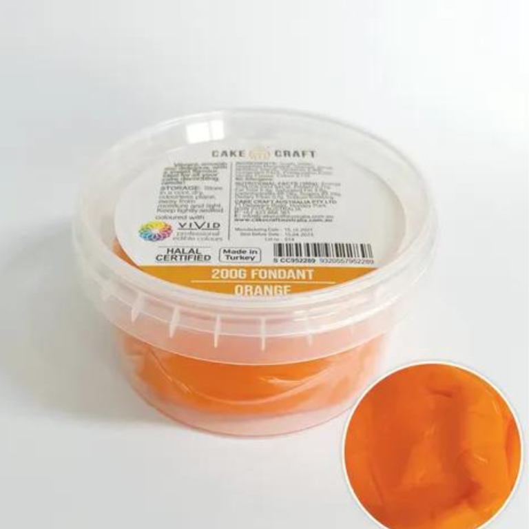 Orange Fondant 200gm (1)