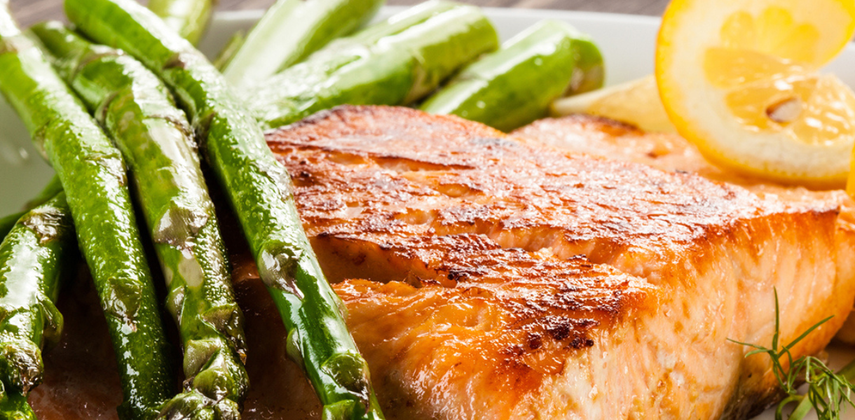 Air Fryer - Easy Roast Salmon and Asparagus - Chef's Complements