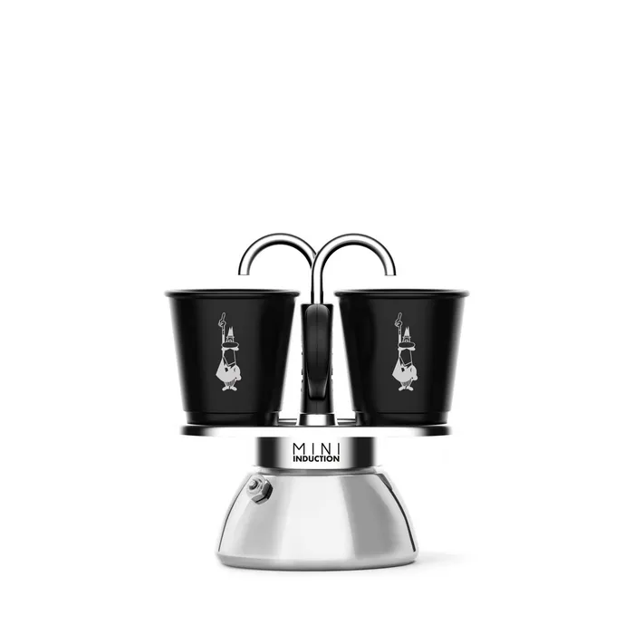 Bialetti Mini Express Induction Black 2 Cup Set - Chef's Complements