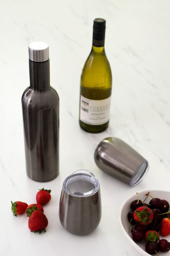 Wine Tumbler Bottle Gunmetal 3