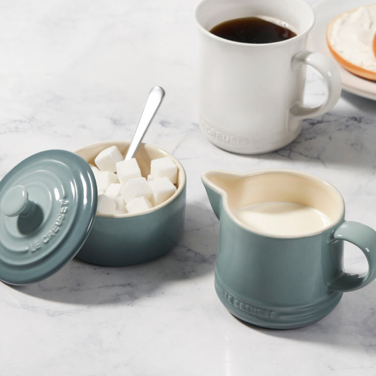 Le Creuset Stoneware Cream and Sugar Set Sea Salt LS