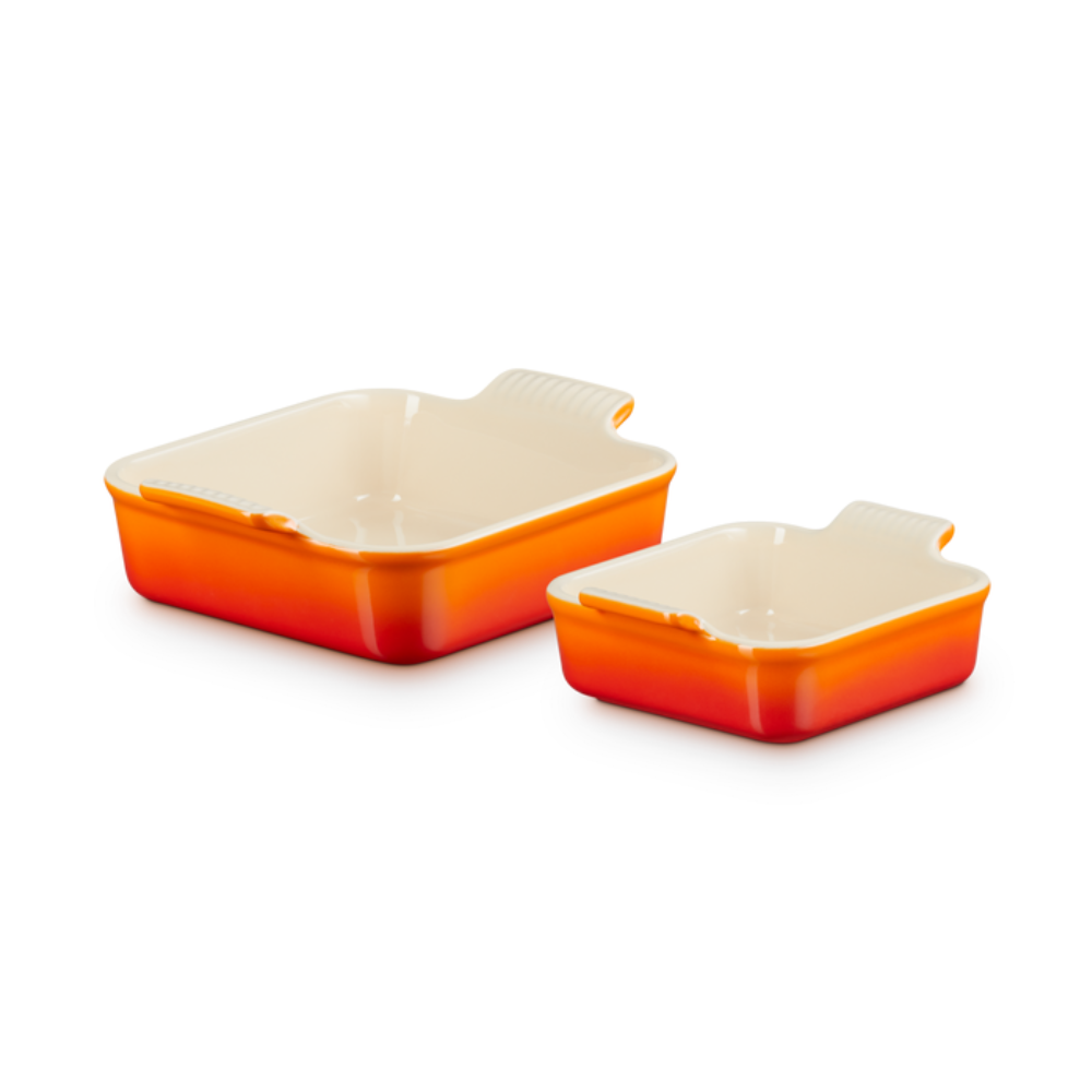 Le crueset Rectangular Plate Set of store 2