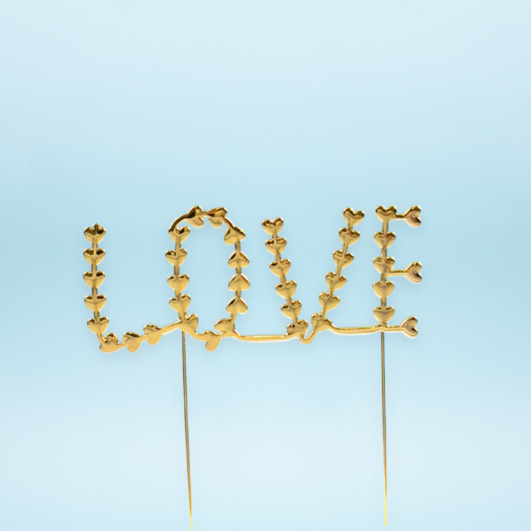 Love Cake Topper Gold (1)