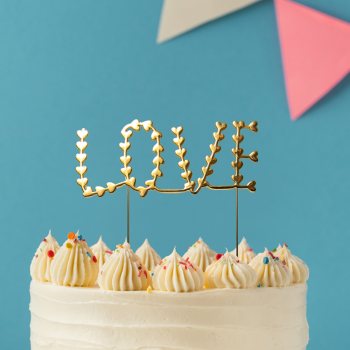 Love Cake Topper Gold (3)