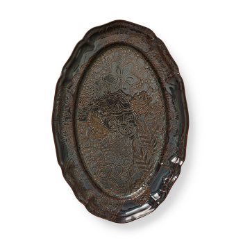 Sthål Arabesque Large Oval Serving Platter Fig