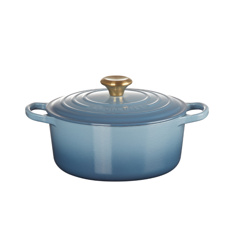 Le Creuset Cast Iron 24cm Casserole Chambray (2)