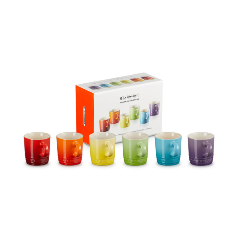 Le Creuset Rainbow Collection Espresso Mug 100ml Set of 6 (1)