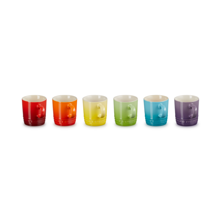 Le Creuset Rainbow Collection Espresso Mug 100ml Set of 6 (3)