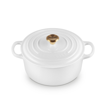 Le Creuset Cast Iron Casserole 24cm White