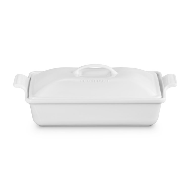 Le Creuset Stoneware Rectangular Dish with Lid White