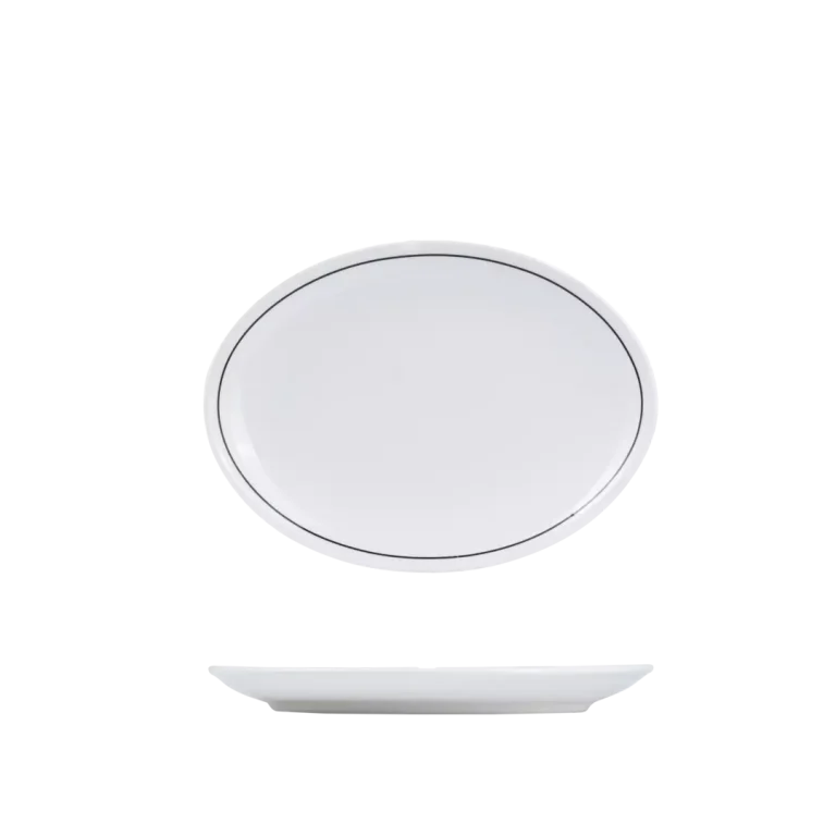 RPOP26-BK Oval Coupe Plate