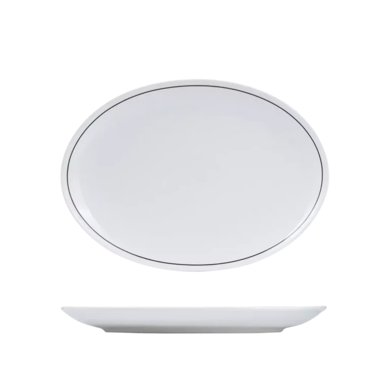 RPOP32-BK Oval Coupe Plate