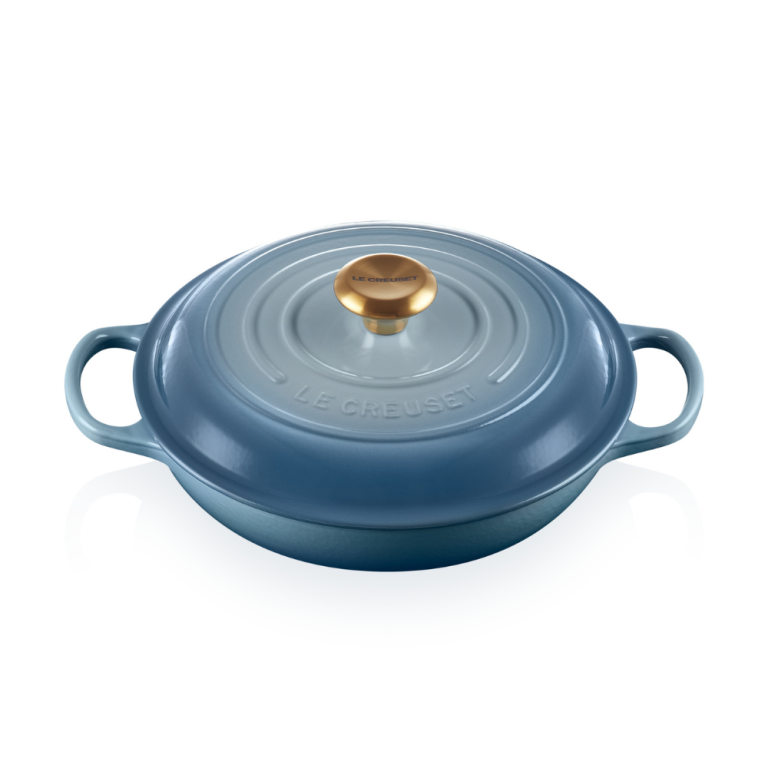 Le Creuset Cast Iron Shallow Casserole 26cm Chambray