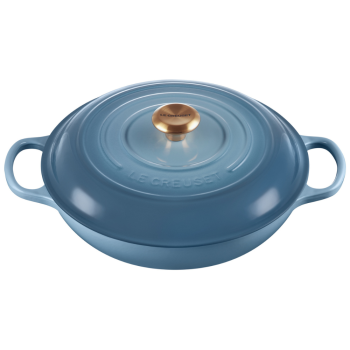 Le Creuset Cast Iron Shallow Casserole 30cm Chambray