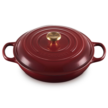 Le Creuset Cast Iron Shallow Casserole 30cm Garnet