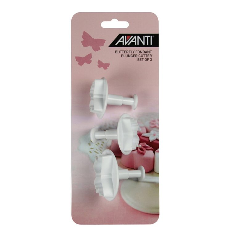 Avanti butterfly 3 piece fondant set