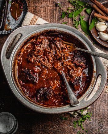 Braised Beef Cheeks with Red Wine & Bay (1)