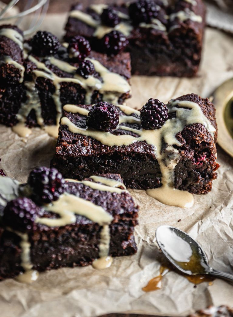 Kumara & Blackberry Brownies with Manuka Honey Tahini (5)