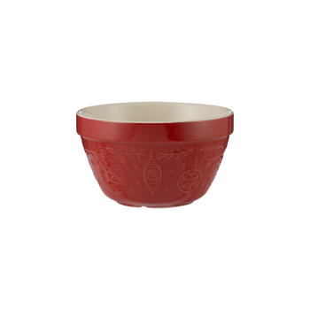 Mason Cash Merry & Bright Pudding Basin Red 16cm