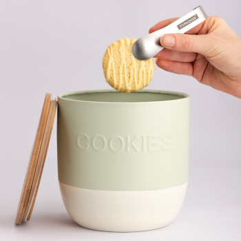 Typhoon Oben Cookie Canister with Tongs Lifestyle