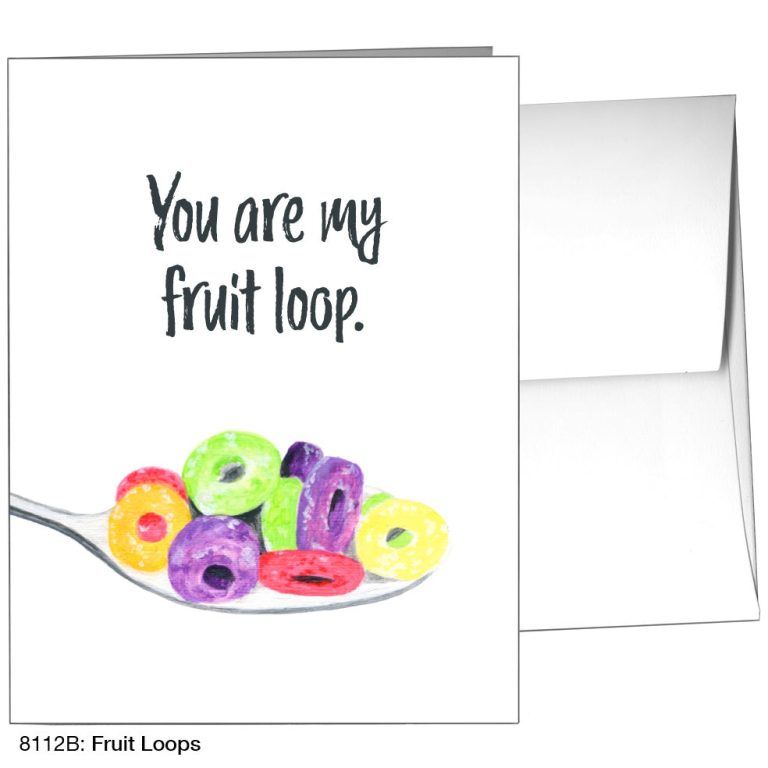 fruit loops greeting card