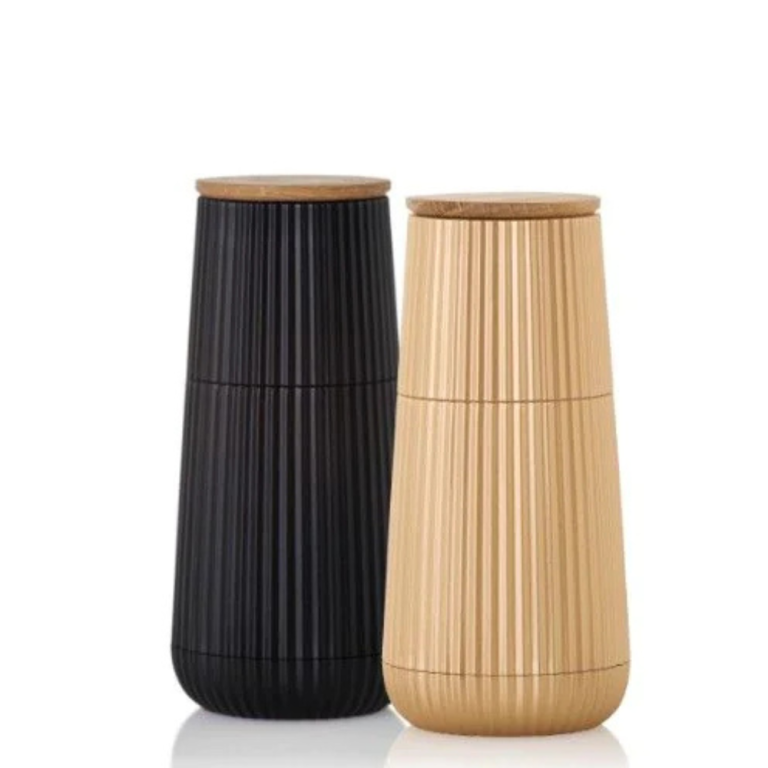 AdHoc Scape Salt & Pepper Mill Set Black & Gold (1)