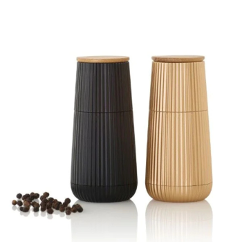 AdHoc Scape Salt & Pepper Mill Set Black & Gold (4)