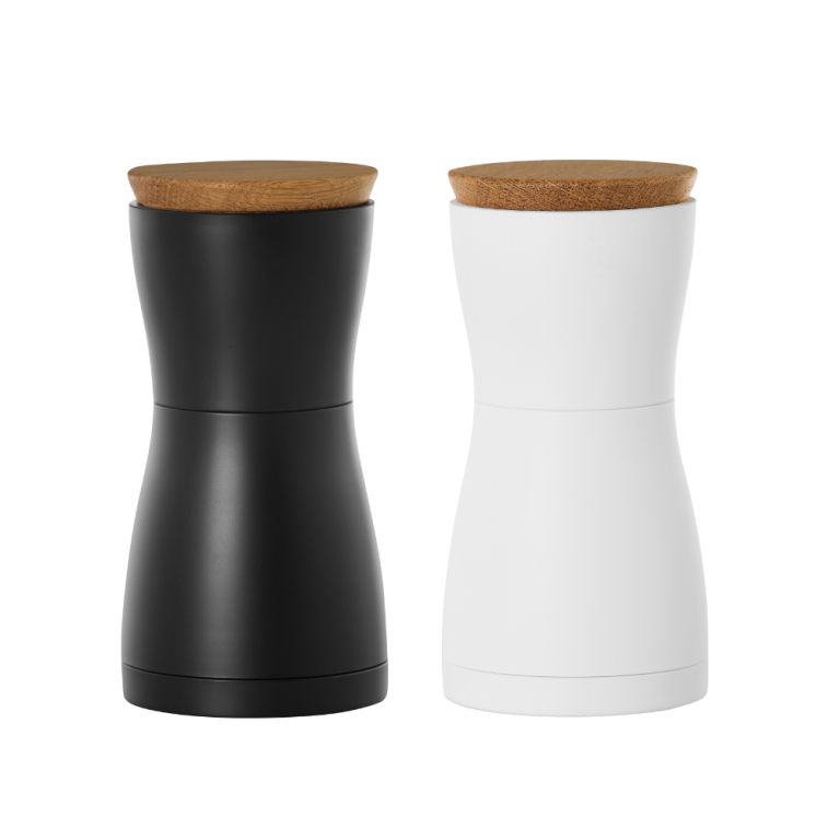 AdHoc Twin Salt & Pepper Mill Set Black & White