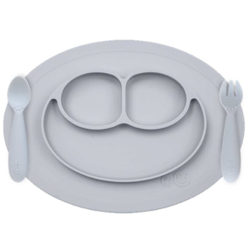 Ezpz Mini Feeding Set Pewter CVA