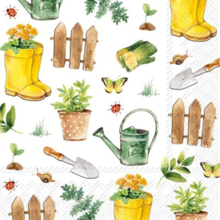 IHR Lunch Napkin Gardening