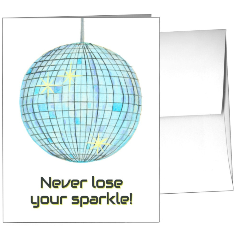 disco-ball-greeting-card